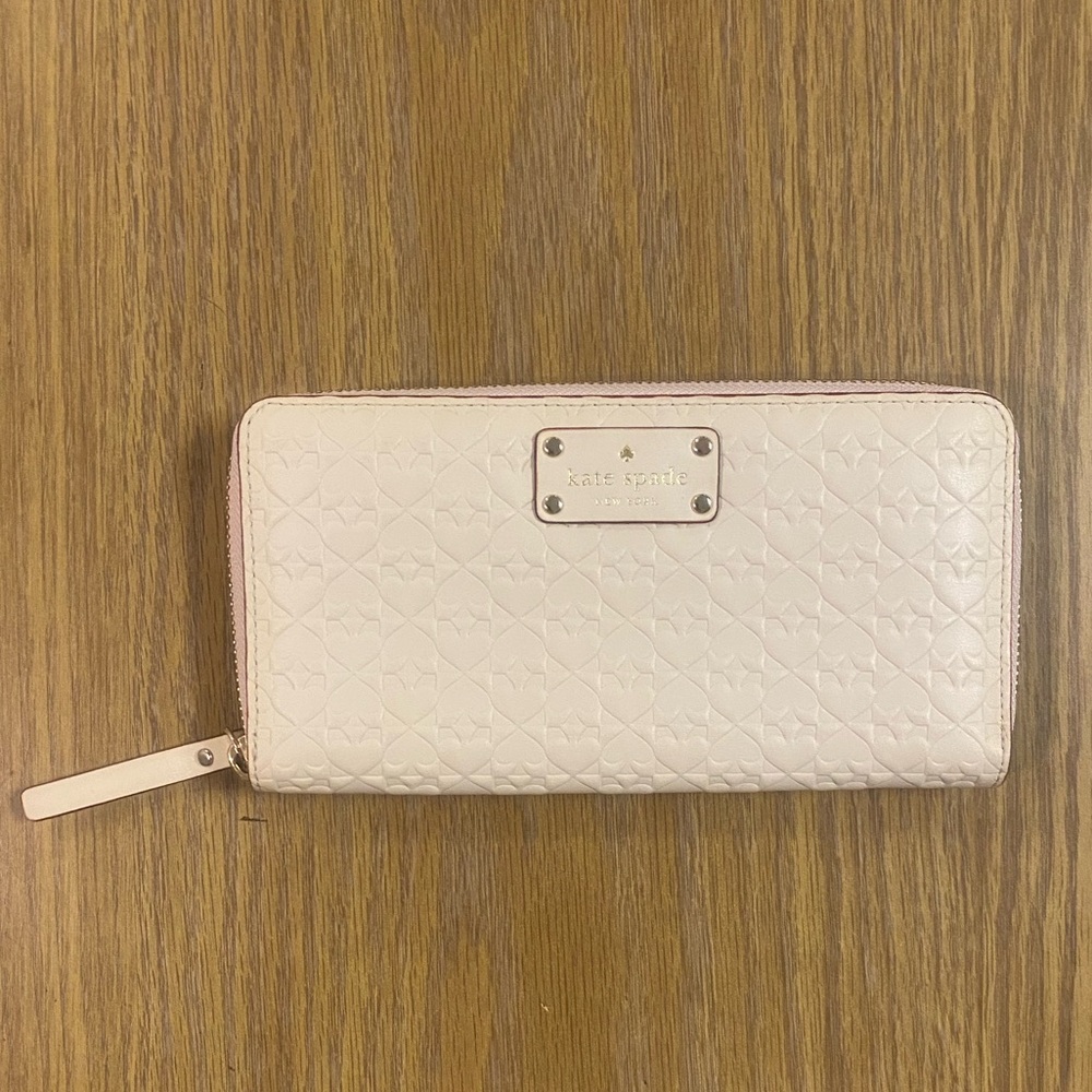 Kate Spade Light Pink Embossed Wallet